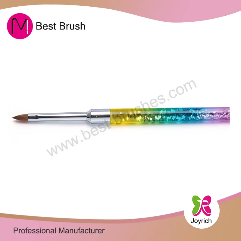 3 кольори Sparkle Kolinsky 3D Nail Brush