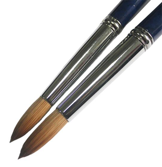 Blue Pure Kolinsky Acrylic Nail Brush