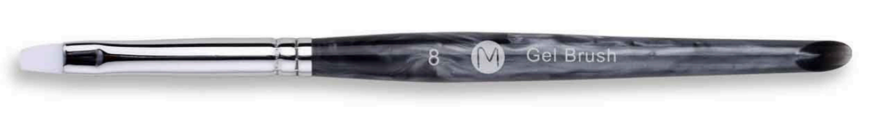 Grey White Marble Nylon Gel Nail Brush