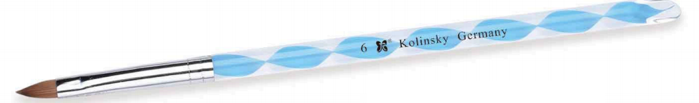 Blue Marble Kolinsky 3D Nail Brush