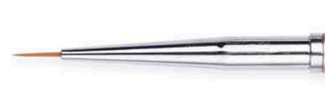 Golden Metal Cap Nail Art Brush